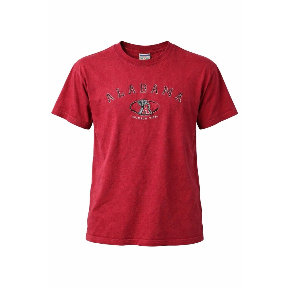 Alabama Crimson Tide Red Oak Embroidered T Shirt Red NCAA Size Large